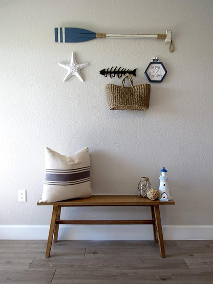 Wallcharmers Large Fish Bone Key, Leash, & Towel Holder | Nautical Home & Wall Decor