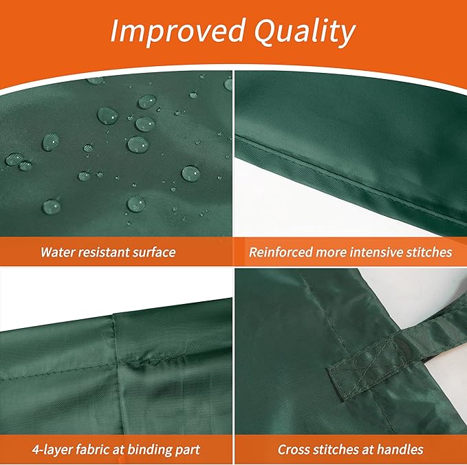 Polecasa 2 Pack Extra Heavy-Duty Laundry Bag 28x36”- Machine Washable Large Storage Bag with Reinforced Handles & Drawstring Closure & ID Tag for College Dorm Travel - Green