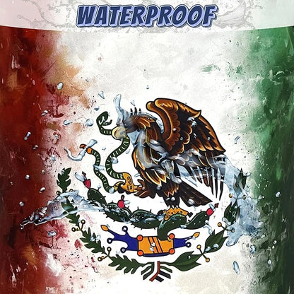 Vintage Mexican Flag Laundry Basket Oxford Cloth Foldable Mexico Laundry Hamper With Handle Portable Clothes Storage Organizer Basket 18.9 x 16.5 Inch Laundry Bag For Laundry Room/Bedroom/Bathroom