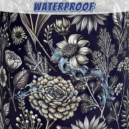 Vintage Floral Flowers Laundry Hamper Foldable Oxford Cloth Cute Laundry Basket With Handle Portable Clothes Storage Organizer Basket 18.9"x16.5" Storage Bag For Laundry Room/Bathroom/Bedroom