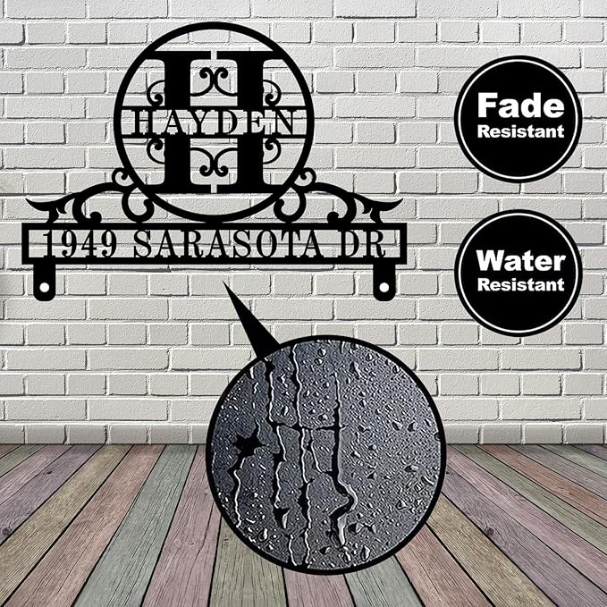 Address Plaque for Mailbox,Personalized Mailbox Topper Address Sign,Mailbox Plaques with House Number,Custom Address Sign,Personalized Decorative Mailbox Sign