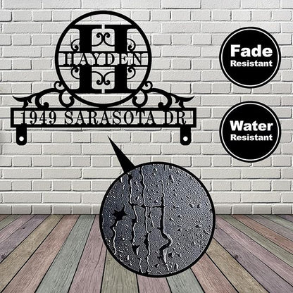 Address Plaque for Mailbox,Personalized Mailbox Topper Address Sign,Mailbox Plaques with House Number,Custom Address Sign,Personalized Decorative Mailbox Sign