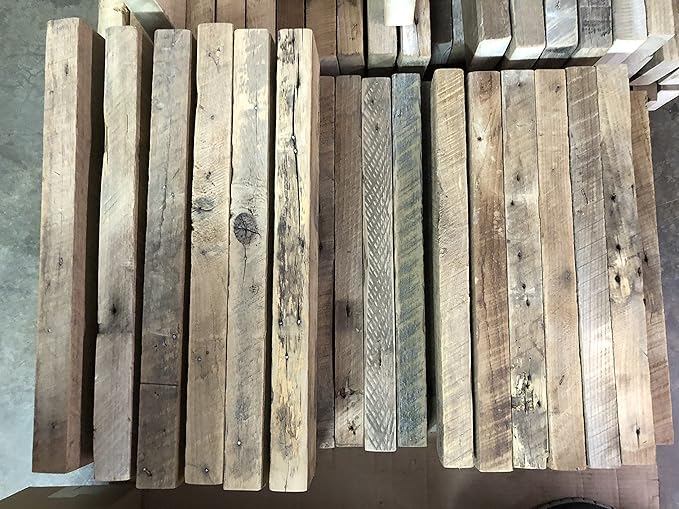 Urban Legacy Accent Shelves | Reclaimed Barn Plank | Set of 2 with Full Brackets (Natural, 36"x 7"x 2")