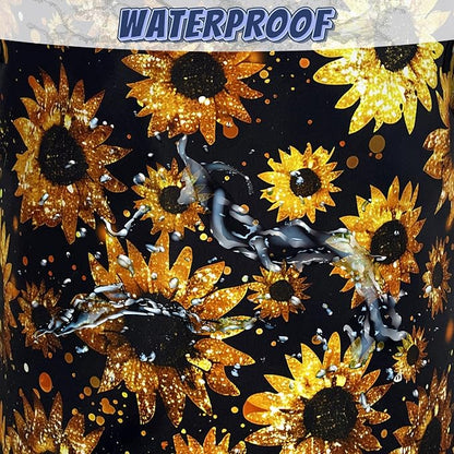 Beautiful Sunflower Laundry Basket Foldable Oxford Cloth Yellow Floral Laundry Hamper With Handle Portable Clothes Storage Organizer Basket 18.9"x16.5" Storage Bag For Laundry Room/Bathroom/Bedroom
