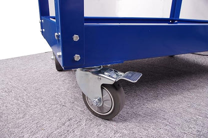 HIGOOD Heavy Duty Service Utility Cart,2 Shelf Steel, 800-Pound Capacity, 35.6 x 18.1x38-Inch