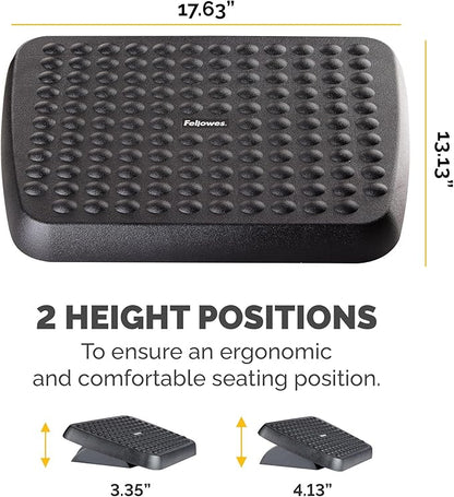 Fellowes 48121 Standard Foot Rest, Graphite