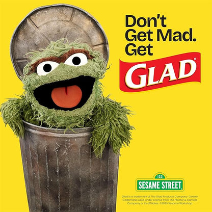 Glad ForceFlex Tall Kitchen Trash Bags, 13 Gallon, Gain Fresh Clean, 40 Count (Package May Vary)