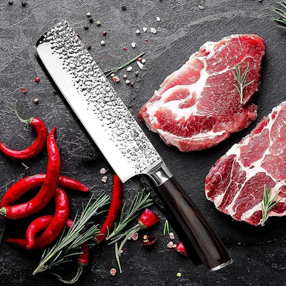 imarku Nakiri Knife, Razor Sharp 7 Inch Multipurpose Vegetable Japanese Chef Knife, High Carbon Stainless Steel Meat Cleaver, Gyutou Knife with Ergonomic Handle, Fathers Day Gift for Dad