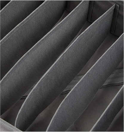 Amazon Basics Deep Drawer Organizer for Clothes, Collapsible Storage Boxes for Socks, Underwear and Baby Items, Set of 2, Gray | Set of 4