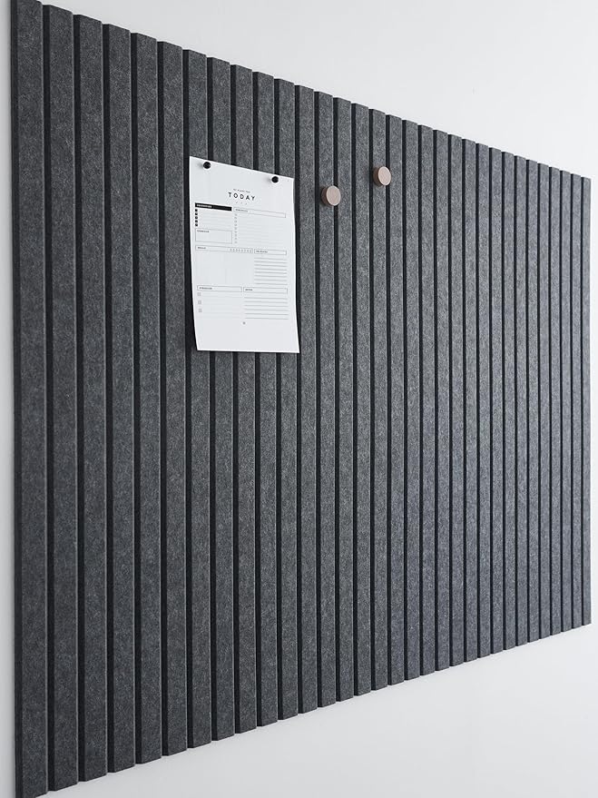 Large Bulletin Board 48x36 - Office Wall Organizer, Replace Your Old Cork Boards for Walls for Office Decor -12-Pack Felt Wall Panels to Use in Home Office Decor, Classroom Decor (Moonstone)