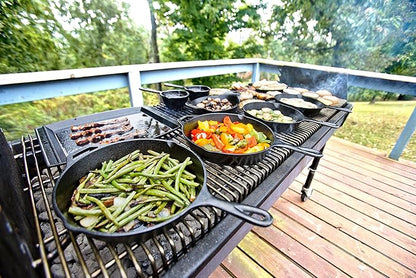 Lodge Seasoned Cast Iron Skillet - PFAS-Free, Non-Toxic Cookware - Use with an Oven, Stove, Grill, or Campfire - Naturally Non-Stick & Oven Safe - 12 Inches