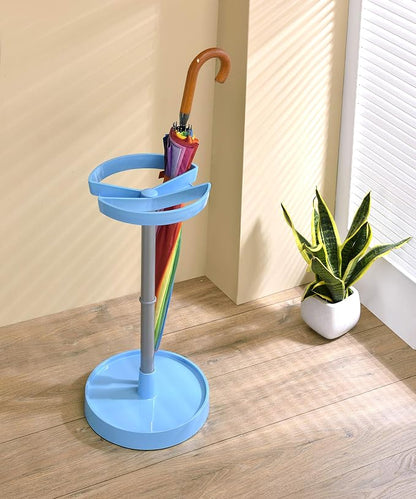 Kings Brand Furniture - Bromna Umbrella Stand Rack, Free Standing Umbrella Holder, Blue