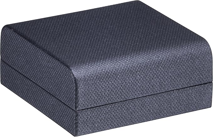 Luxury Weave Textured Large T-Style Earring Gift Box for Women & Girls – Jewelry Box Ideal for Hoops, Hanging Earrings – Earring Case with Soft Suede Interior and Matching Outer Box