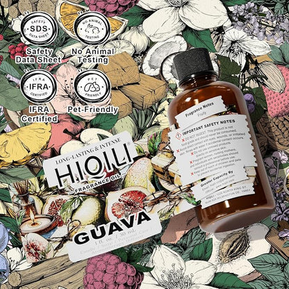 HIQILI Guava Fragrance Oil for Candle and Soap Making - 1 Fl Oz