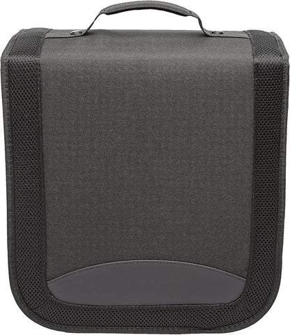 Amazon Basics Polyester CD/DVD Portable Storage Binder with Handle, 400-Capacity, Black