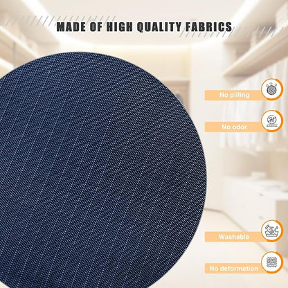 Hanging Closet Organizer 3-Shelf, Oxford Fabric Wardrobe Storage, Navy Blue | Easy-mount foldable design holds clothes, handbags, shoes & accessories; washable Oxford fabric, sturdy and space-saving.