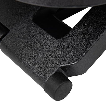 Mind Reader Foot Rest, Under Desk at Work, Ergonomic, Height Adjustable, Office, Plastic, 17"L x 13"W x 6.25"H, Black