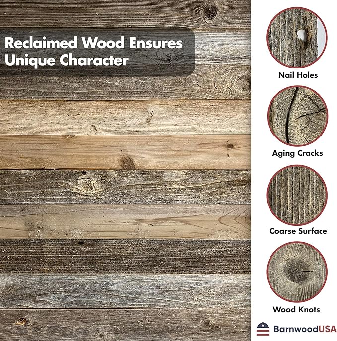 BARNWOODUSA Rustic Decorative Ladder - 100% Upcycled Wood (72" x 12" x 1.5", Rustic Red)