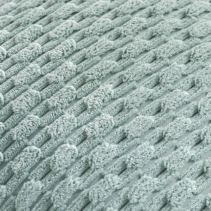 Set of 4 Aqua Decorative Throw Pillow Covers 12x20 Inch Corduroy Pillow Covers for Bed Couch Sofa Living Room Soft Cushion Cases