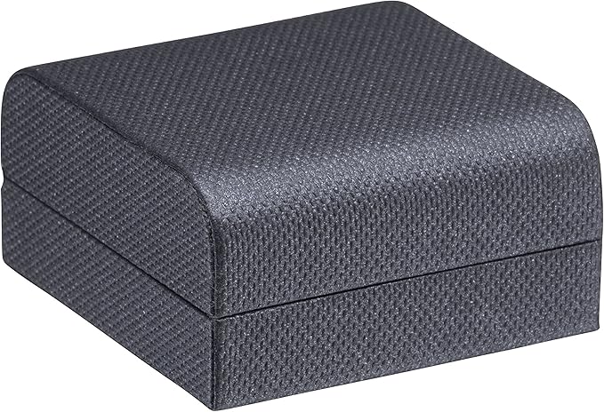 Luxury Weave Textured T-Style Earring Gift Box for Women & Girls – Jewelry Box Ideal for Hanging Earrings – Earring Case with Soft Suede Interior and 2-Piece Matching Outer Box