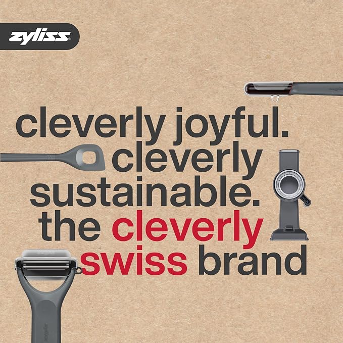ZYLISS Egg Slicer - Non Slip, Egg Cutter and Wedger with Built in Shell Piercer