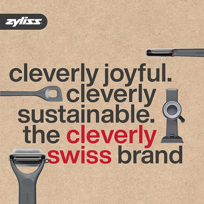 ZYLISS Egg Slicer - Non Slip, Egg Cutter and Wedger with Built in Shell Piercer