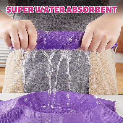 JOYMOOP Microfiber Waffle Weave Cleaning Cloth,Highly Absorbent Kitchen Towels,Quick Drying Lint Free Dish Towels for Kitchen,6 Pack, Mixed Color, 15.7×15.7inch