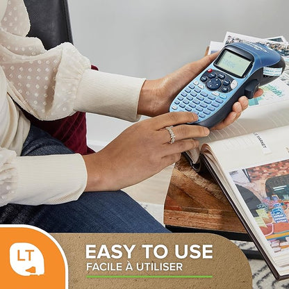 DYMO Label Maker LetraTag 100H Handheld Label Maker, Easy-to-Use, 13 Character LCD Screen, Great for Home & Office Organization, Monochrome Output