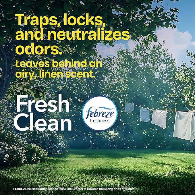 Glad ForceFlex Tall Kitchen Trash Bags, 13 Gallon, Gain Fresh Clean, 40 Count (Package May Vary) (Pack of 6)