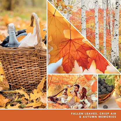 Yankee Candle Autumn Leaves Scented Classic 22oz Large Jar Single Wick Aromatherapy Candle Over 110 Hours of Burn Time Apothecary Jar Fall Scented for Home