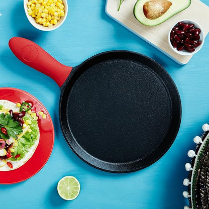 Uno Casa Cast Iron Comal Pan 11.5 Inch - Skillet for Roti, Tawa/Dosa Pan Pataconera, Comales para Tortillas - Cast Iron Pizza Pan - Comal Para Tortillas Grande