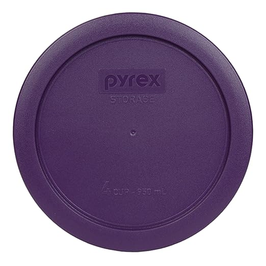 Pyrex 7201-PC Round 4 Cup Storage Lid for Glass Bowls (1, Purple)