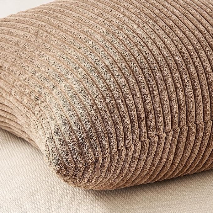Topfinel Rust OliveGreen Throw Pillow Covers 18x18 Inch Set of 4 Boho Farmhouse Cushion Covers Soft Corduroy Fall Home Decor for Couch Bed Sofa Living Room