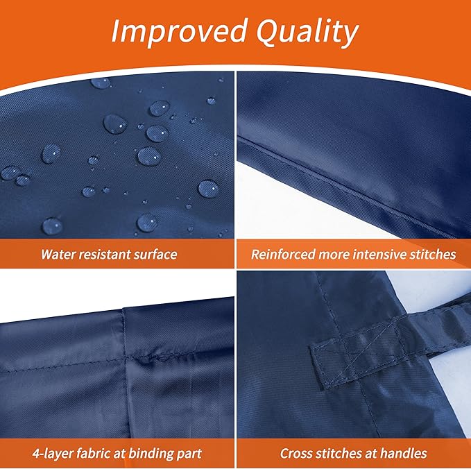 Polecasa 2 Pack Extra Heavy-Duty Laundry Bag 28x36”- Machine Washable Large Storage Bag with Reinforced Handles & Drawstring Closure & ID Tag for College Dorm Travel - Navy