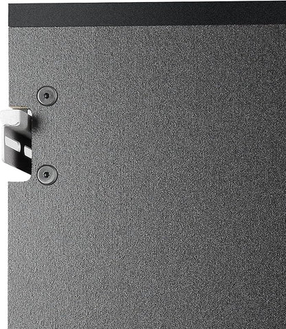 Prepac HangUps Large Storage Cabinet - Immaculate Black 36" Cabinet with Storage Shelves and Doors; Ideal for Bin and General Storage Solutions