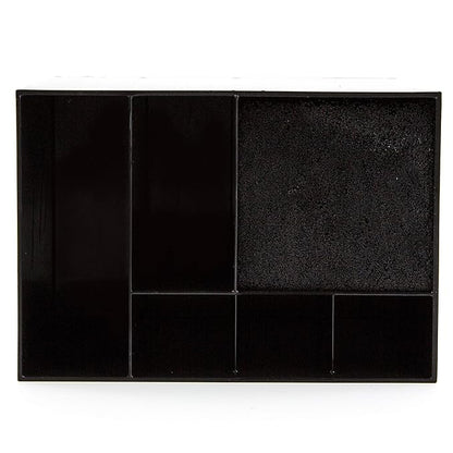 Hair Dresser Organizer - Shear Holder for Stylist - Hairstylist Organizer for Station - Scissor Holder Box - Hairstylist Accessories - Holder for Scissors (Black)