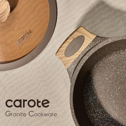 CAROTE 26PCS Pots and Pans Set Non Stick, Cookware Set Pots and Pans Induction Cook Ware, Nonstick Kitchen Cooking, PFOA Free