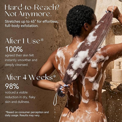 CORATED African Net Sponge Authentic, Shower Loofah Exfoliating Bath Sponge, Body Scrubber for Women and Men Daily Use Body Care, Travel Portable, Durable Bath Accessories Gifts for Women
