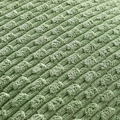 Set of 4 Sage Green Decorative Throw Pillow Covers 22x22 Inch Corduroy Pillow Covers for Bed Couch Sofa Living Room Soft Square Cushion Cases