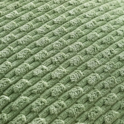 Set of 4 Sage Green Decorative Throw Pillow Covers 18x18 Inch Corduroy Pillow Covers for Bed Couch Sofa Living Room Soft Square Cushion Cases