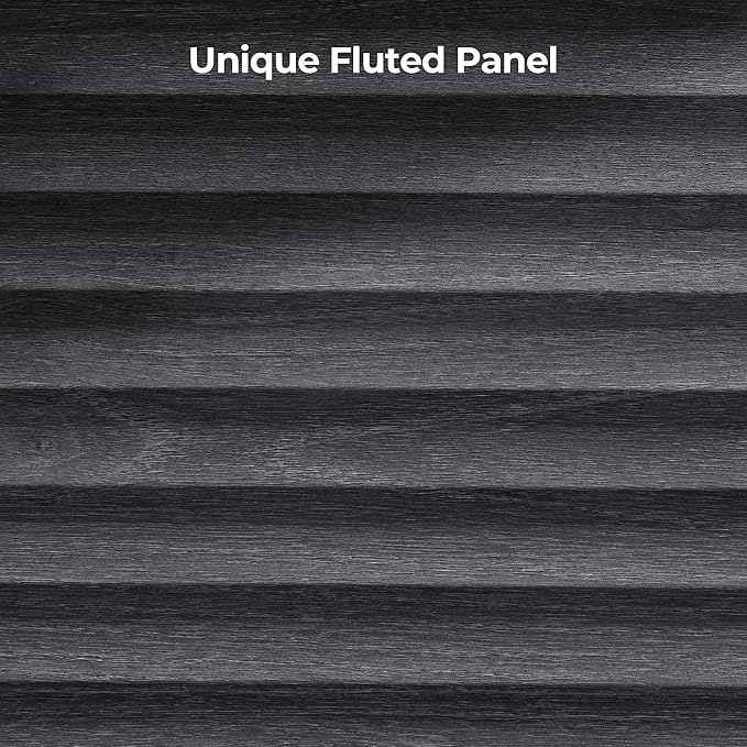 SICOTAS Buffet Cabinet with Storage, Modern Accent Sideboard Credenza with 3 Larger Drawers, Fluted Media Console Mid Century Coffee Bar Table for Living Room Kitchen, Dark Grey Alder (4 PCS)