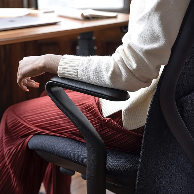 Branch Verve Chair - High Performance Executive Office Chair with Contoured Back and Adjustable Lumbar Support - High Density Foam Cushion and 3D Knit Back - Fits 5' to 6', Up to 275 lbs, Galaxy
