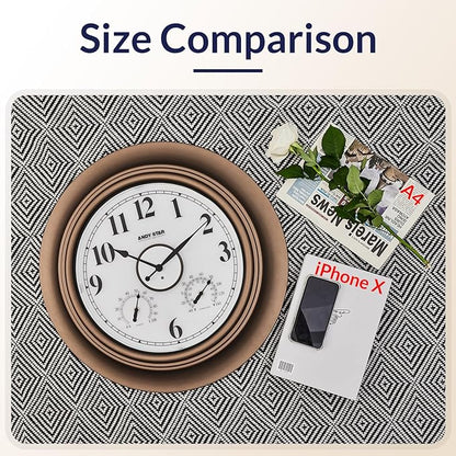 Andy Star 21 Inch Large Luminous Outdoor Wall Clock Waterproof with Temperature, Vintage Round Wall Clocks Battery, Oversized Pool Clock for Garden Patio Rustic Bronze Finish Silent Non Ticking Clock