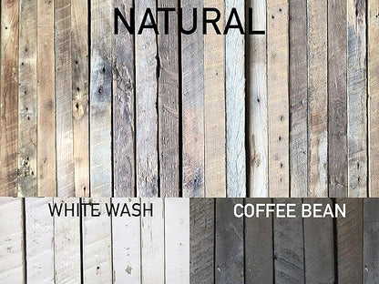 Urban Legacy Reclaimed Barnwood Planks | Floating Shelves for Wall w/Flush Mount Shelf Bracket Set Included | Set of 2 (Coffee Bean, 40"x 4.5"x 2")