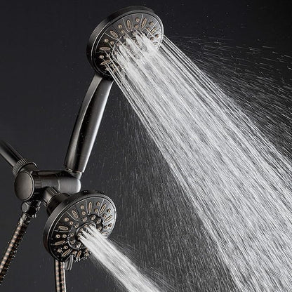 AquaDance Oil Rubbed Bronze Premium High Pressure 48 3-Way Combo for The Best of Both Worlds – Enjoy Luxurious Rain Head and 6-Setting Hand Held Shower Separately or Together