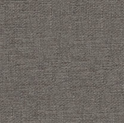 Homepop Home Decor | Button Tufted Woven Round Storage Ottoman | Ottoman with Storage for Living Room & Bedroom (Dark Gray)