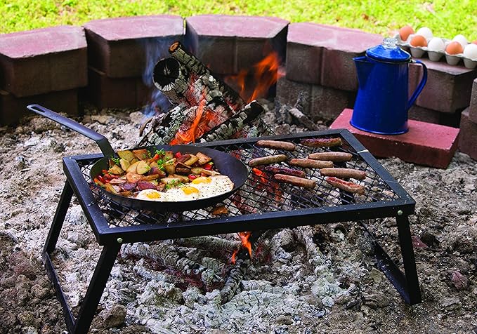 Lodge Pre-Seasoned Carbon Steel Skillet - Use in the Oven, on the Stove, on the Grill, or Over a Campfire - 10 Inch