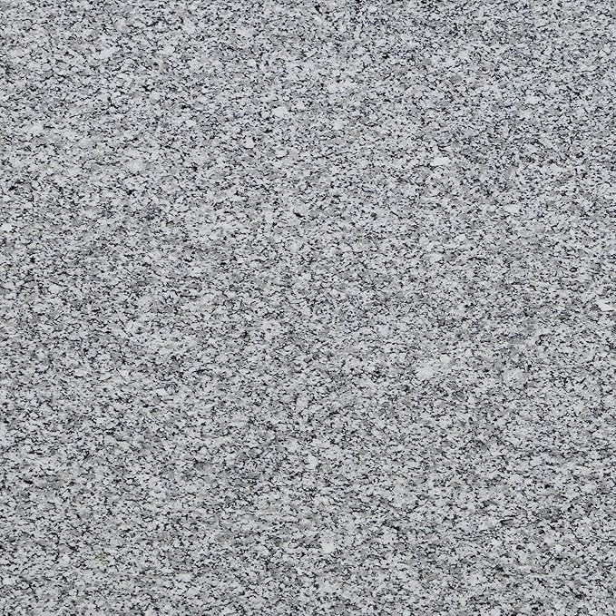 OSP Home Furnishings Fairfax Farmhouse Kitchen Cart with Granite Top, Rolling Storage Cabinet with Towel Rack, Shelf and Drawer, Grey Finish