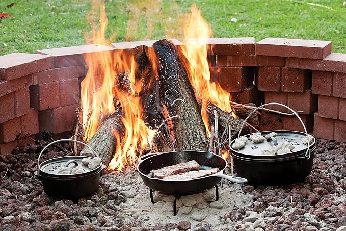 Lodge Seasoned Cast Iron Skillet - PFAS-Free, Non-Toxic Cookware - Use with an Oven, Stove, Grill, or Campfire - Naturally Non-Stick & Oven Safe - 12 Inches